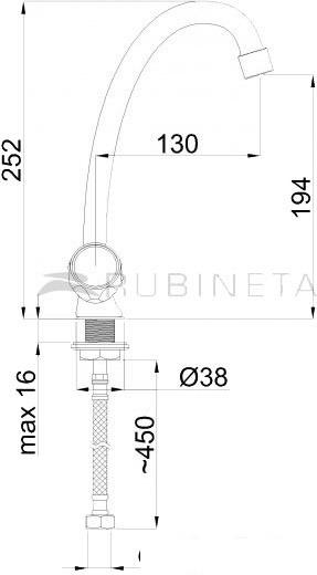 Смеситель Rubineta R-8 Globo - фото