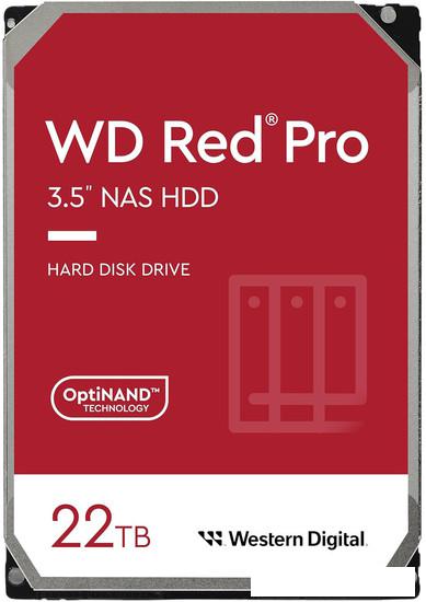 Жесткий диск WD Red Pro 22TB WD221KFGX - фото