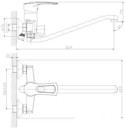 Смеситель Rossinka Silvermix T40-34 - фото