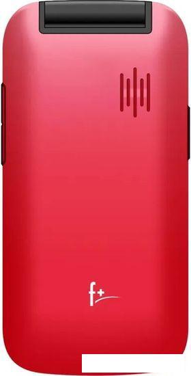 Кнопочный телефон F+ Flip 240 (черный/красный) - фото