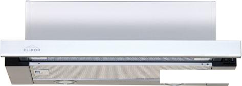 Кухонная вытяжка Elikor Интегра Glass 60Н-400-В2Д (нержавеющая сталь/белый) - фото