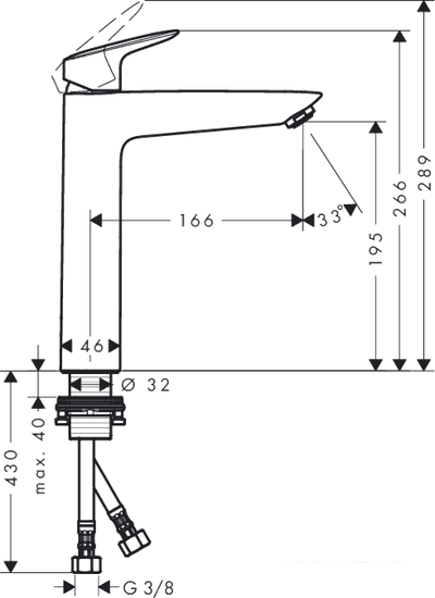 Смеситель Hansgrohe Logis 71091000 - фото