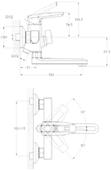 Смеситель G.Lauf LOF3-A033 - фото