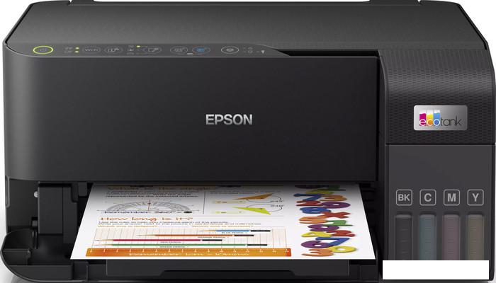 МФУ Epson EcoTank L3550 (ресурс стартовых контейнеров 6600/5900, контейнер 103) - фото