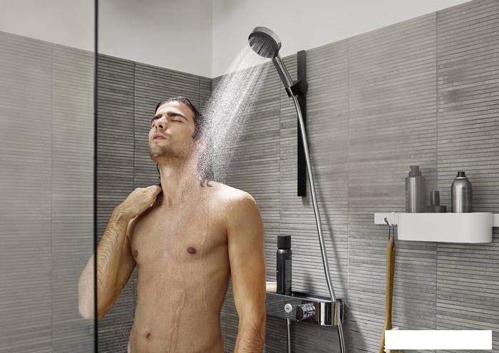 Душевая лейка Hansgrohe Pulsify Select 105 3jet Activation 24100000 (хром) - фото