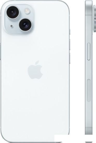 Смартфон Apple iPhone 15 Dual SIM 256GB (голубой) - фото