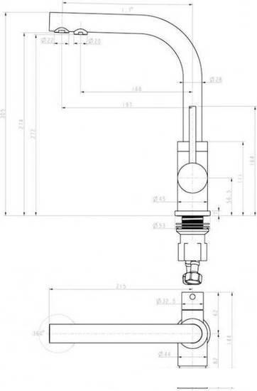 Смеситель Paulmark Essen Es213011-401TB (антрацит) - фото