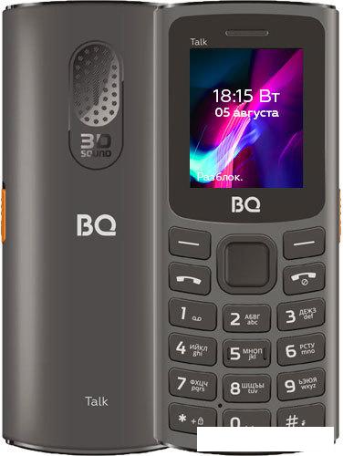 Кнопочный телефон BQ-Mobile BQ-1862 Talk (серый) - фото