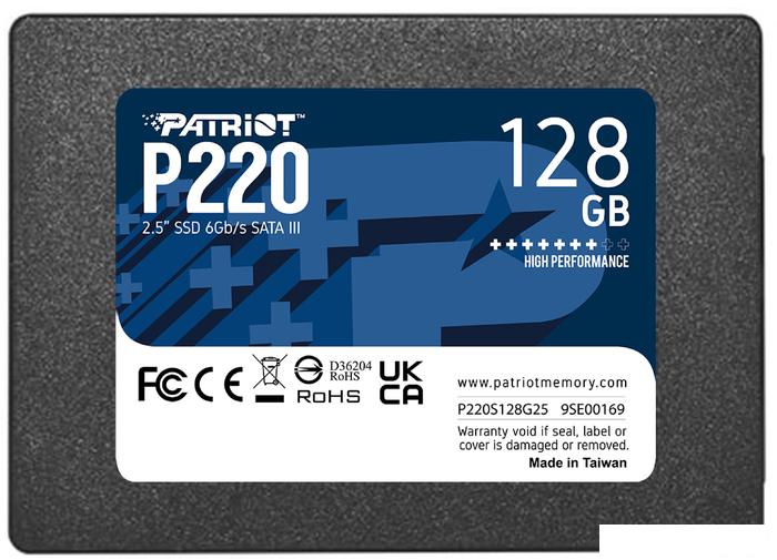 SSD Patriot P220 128GB P220S128G25 - фото