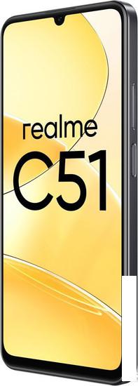 Смартфон Realme C51 RMX3830 6GB/256GB (угольно-черный) - фото