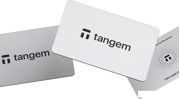 Аппаратный криптокошелек Tangem Wallet набор из 3 карт (белый) - фото