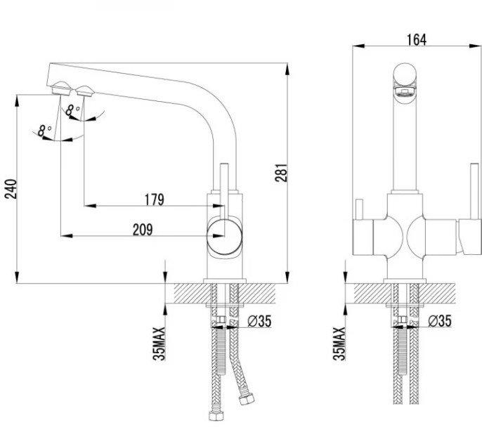 Смеситель Lemark Comfort LM3061PAN - фото