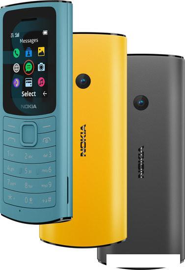 Кнопочный телефон Nokia 110 4G Dual SIM (бирюзовый) - фото