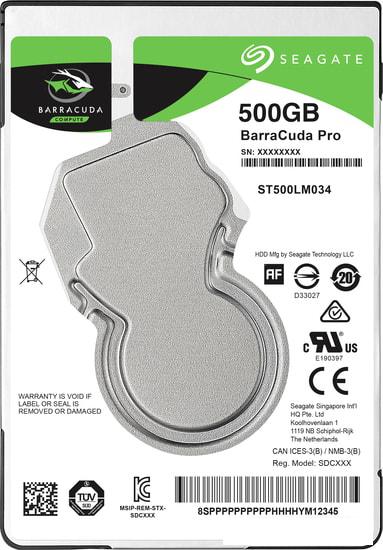 Жесткий диск Seagate Barracuda Pro 500GB ST500LM034 - фото