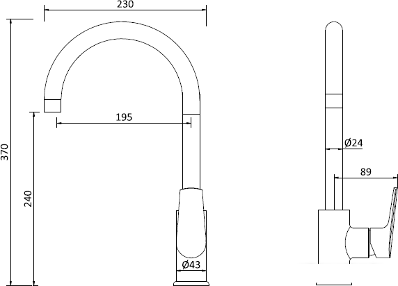 Смеситель RedBlu Origin Balance 790730000 - фото