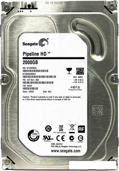 Жесткий диск Seagate Pipeline HD 2TB (ST2000VM003) - фото