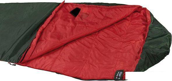 Спальный мешок High Peak Lite Pak 800 23260 (зеленый/красный) - фото