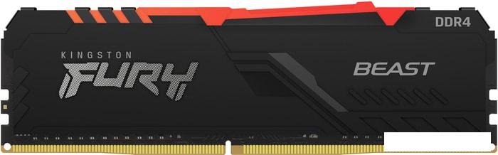 Оперативная память Kingston FURY Beast RGB 4x8GB DDR4 PC4-25600 KF432C16BBAK4/32 - фото