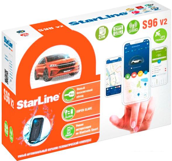 Автосигнализация StarLine S96 v2 2CAN+4LIN 2SIM GSM GPS - фото