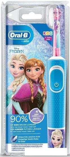 Электрическая зубная щетка Braun Oral-B Kids Frozen D100.413.2K - фото