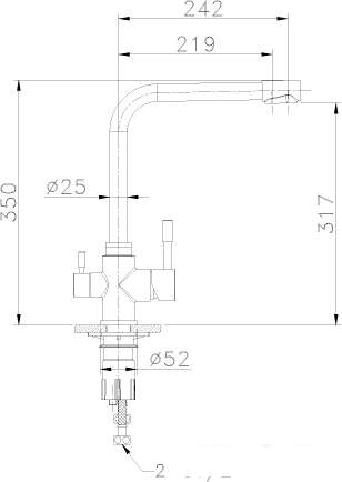 Смеситель Lemark EXPERT LM5060S - фото