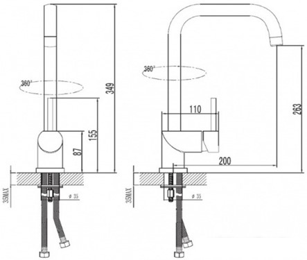 Смеситель Esko Kitchen K5 - фото