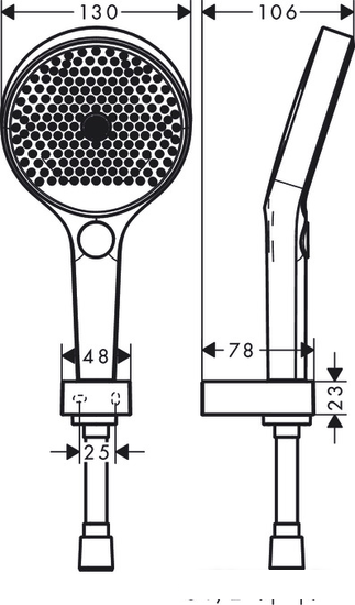 Душевой гарнитур Hansgrohe Rainfinity 130 3jet 26852700 (белый матовый) - фото