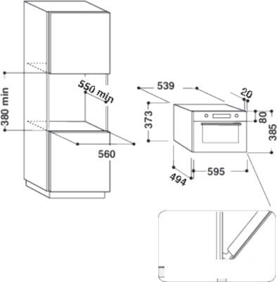 Микроволновая печь Whirlpool AMW 730 NB - фото