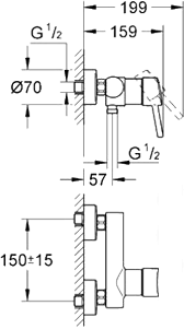 Смеситель Grohe Concetto 32210001 - фото