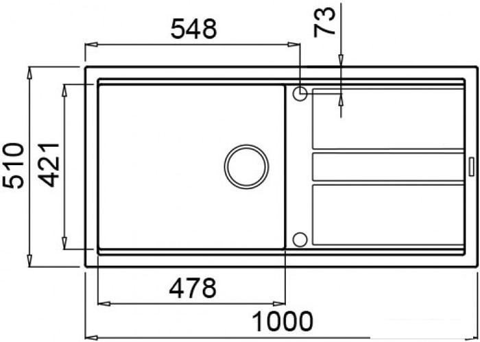 Кухонная мойка Elleci Best 480 Bianco Antico G62 - фото