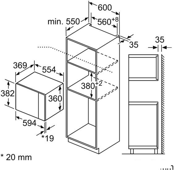 Микроволновая печь Bosch BFL554MB0 - фото