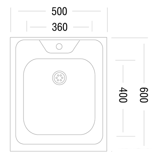 Кухонная мойка Ukinox Стандарт STD500.600 6C 0CS - фото