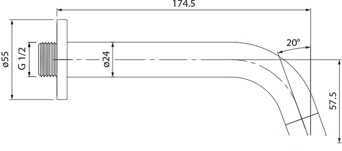 Излив IDDIS 001SB00i63 - фото