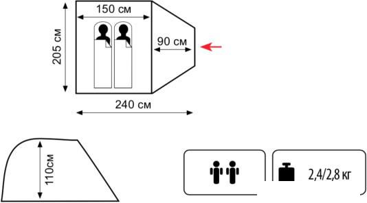 Палатка TRAMP Lite Fly 2 - фото