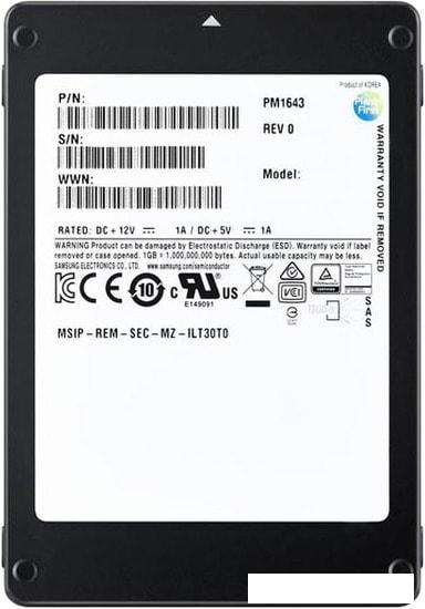 SSD Samsung PM1643a 1.6TB MZILT1T6HBJR-00007 - фото