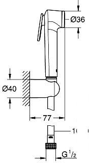 Душевой гарнитур Grohe Tempesta-F Trigger Spray 30 26352000 - фото