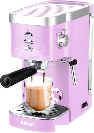 Рожковая помповая кофеварка Kitfort KT-7114-3 - фото