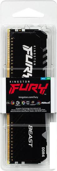 Оперативная память Kingston FURY Beast RGB 32GB DDR4 PC4-25600 KF432C16BBA/32 - фото