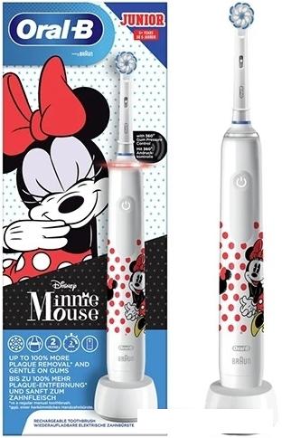 Электрическая зубная щетка Oral-B Pro 3 Junior Sensi Minnie Mouse D505.523.2K - фото