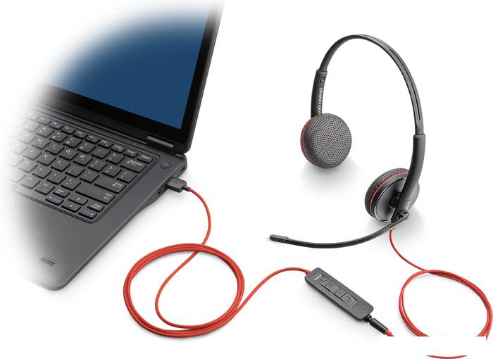 Наушники Plantronics Blackwire C3225 USB-A - фото