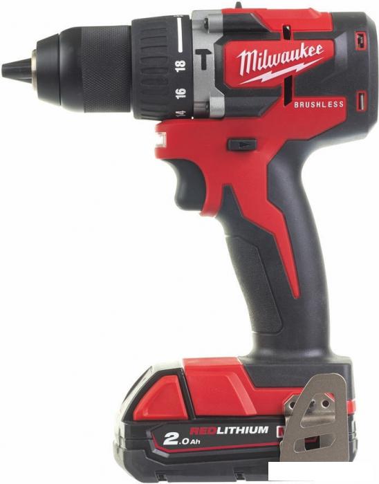 Ударная дрель-шуруповерт Milwaukee M18 M18CBLPD-422C 4933472116 (с 2-мя АКБ 4 Ач + 2 Ач, кейс) - фото