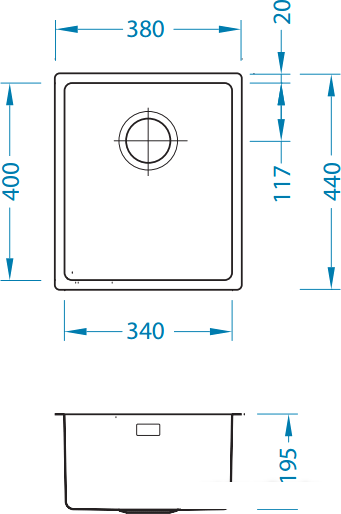 Кухонная мойка Alveus Kombino 20 [1100234] - фото