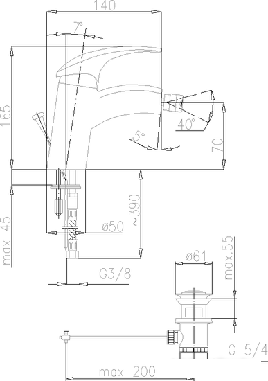 Смеситель Armatura Ametyst 407-015-00 - фото