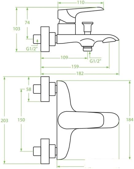 Смеситель Laveo Alea BLE 610D - фото