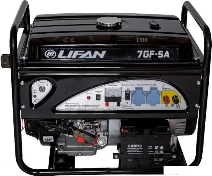 Бензиновый генератор Lifan 7GF-5A LF7500AE - фото