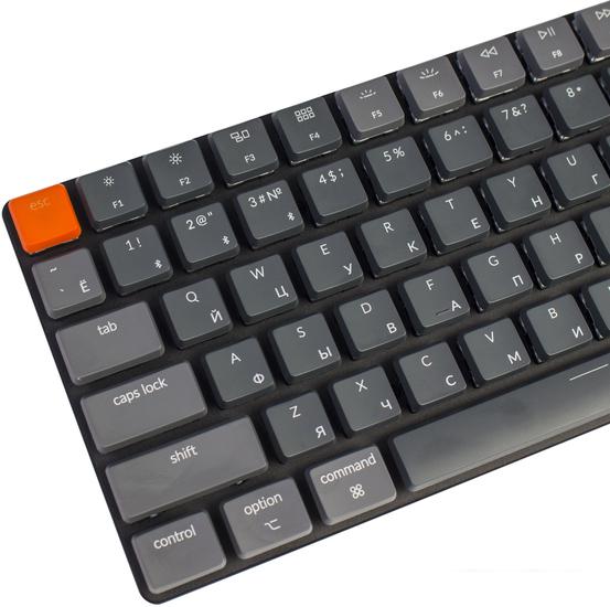 Клавиатура Keychron K3 V2 RGB K3-B1-RU (Gateron Low Profile Red) - фото