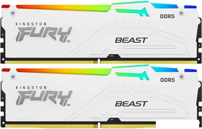 Оперативная память Kingston FURY Beast RGB 2x16ГБ DDR5 6400 МГц KF564C32BWEAK2-32 - фото