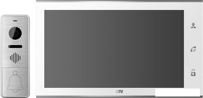 Комплект видеодомофона CTV DP4105AHD (белый) - фото