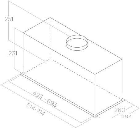 Кухонная вытяжка Elica Fold GR/A/52 PRF0180808 - фото