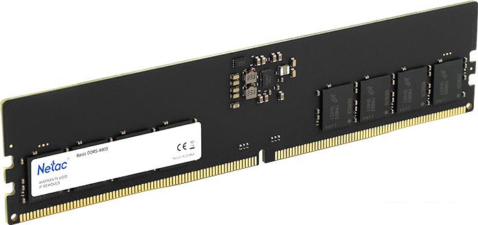 Оперативная память Netac Basic 8ГБ DDR5 4800 МГц NTBSD5P48SP-08 - фото